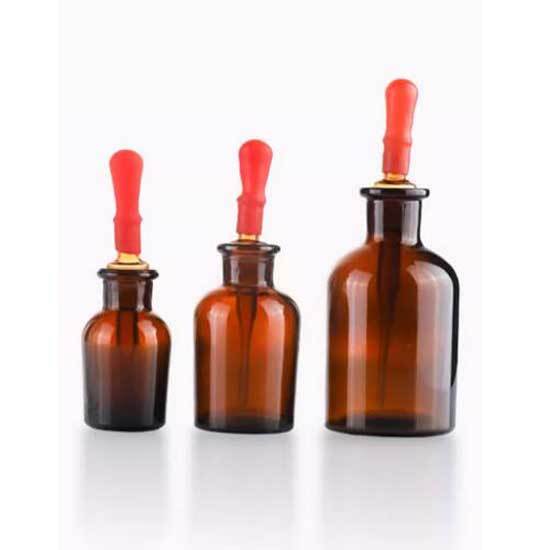 30ml – 125ml Transparent Reagent Bottle w/ Dropper Chemistry Dropping Bottles