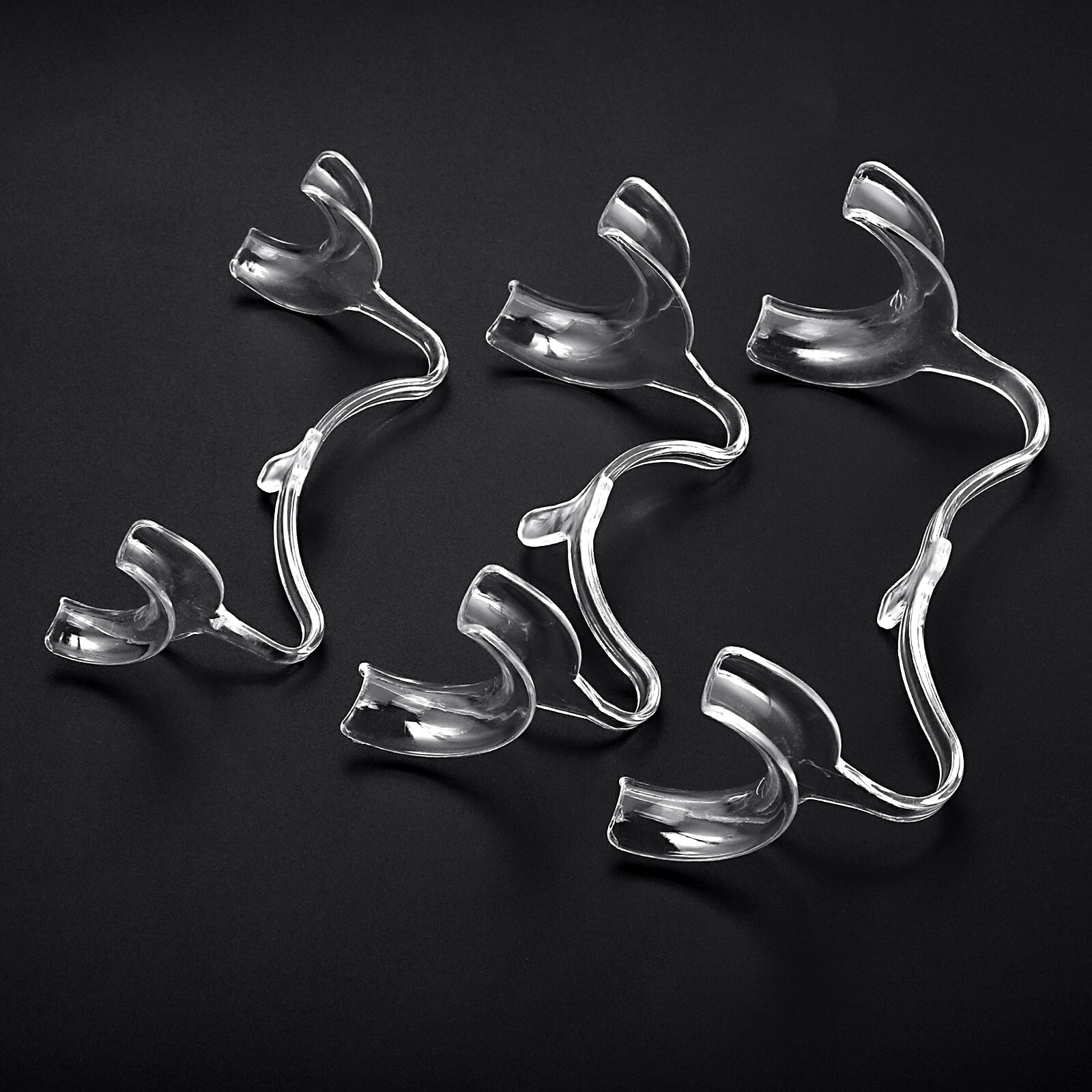 Clear White M-Type Cheek Retractor 10pcs – Large Size Dental Mouth Opener