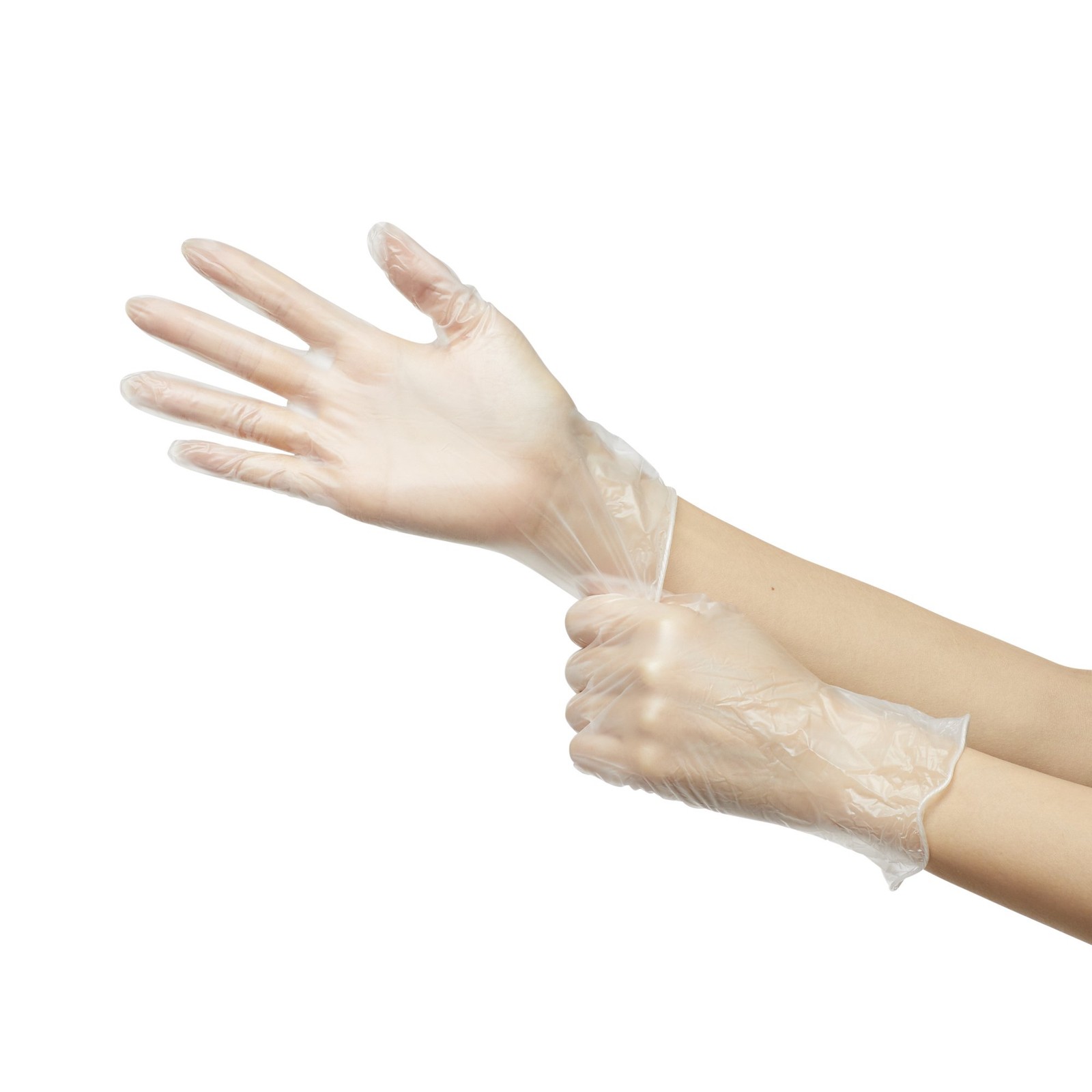 Trilon® Vinyl Exam Glove, Small, Clear-Case of 1000