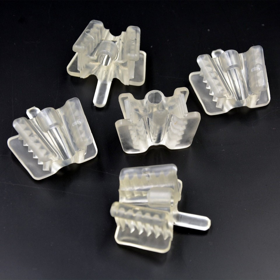Small Size Dental Saliva Ejector Tips Mouth Prop Support Holding Clear Silicone