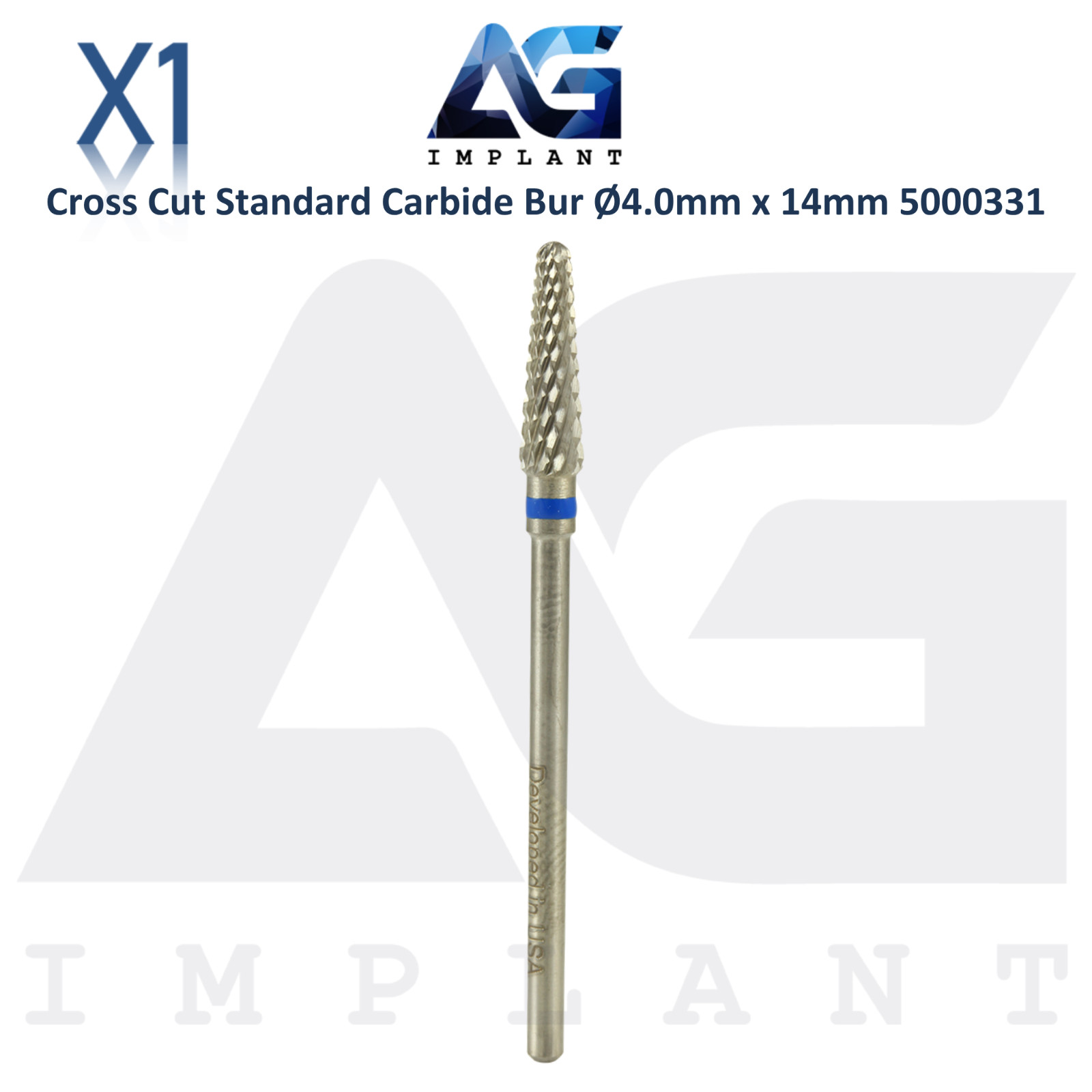 Dental Wilson Cross Cut Standard Bur Ø4.0x14mm Tungsten Carbide Tool 5000331