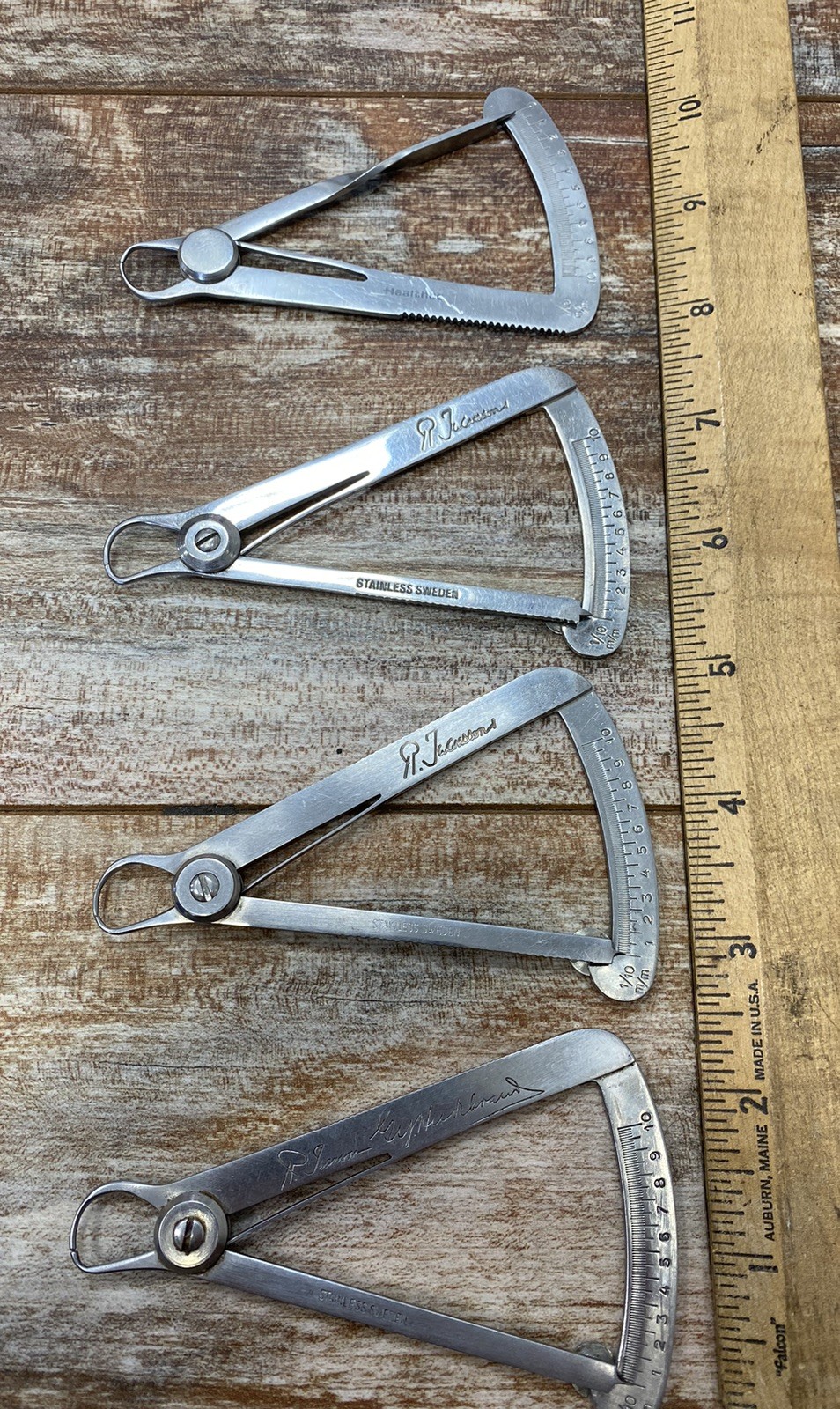 4x Keystone Iwanson Caliper, For Wax, Double Sided