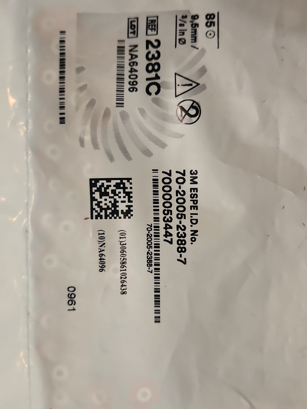 3M ESPE Sof-Lex Extra Thin Contouring Polishing Discs Coarse 9.5mm 2381C 85/pk
