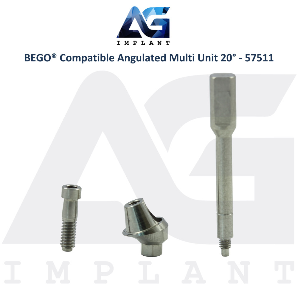 x10 Angulated Multi Unit 20° Prosthetic Compatible with BEGO® – 57511 Dental Lab
