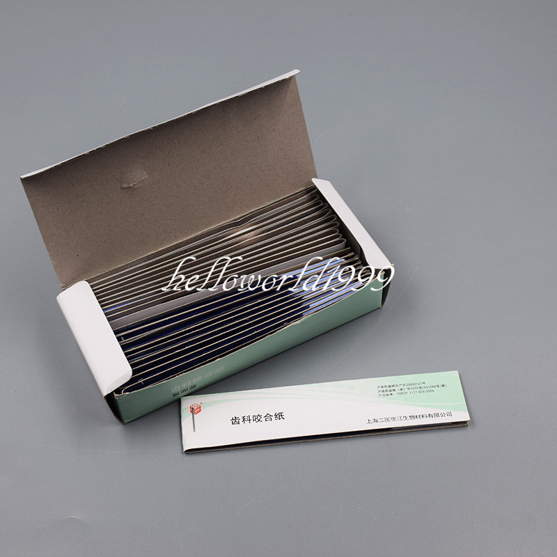 Practical Articulating Paper Thin Strips Accurate 10 Sheets*20 Book/Box Blue