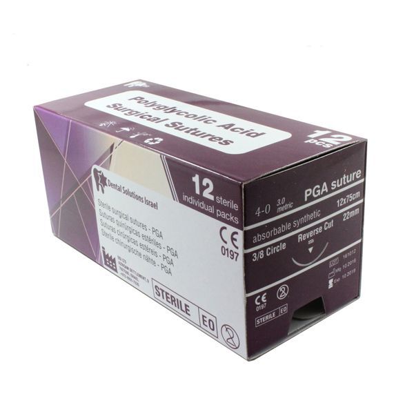 DSI 4/0 Polyglycolic Absorbable Braided 30″ Violet