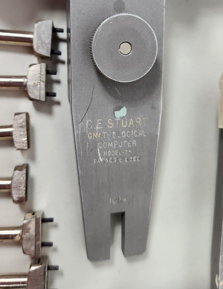 Dental C. E. Stuart Gnathological Computer Model 74 w/ Brackets, Bits + More!