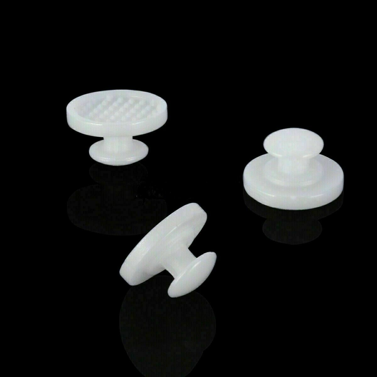 Dental Orthodontic Bondable Lingual Buttons Ceramic Round Base Mesh Base Clear