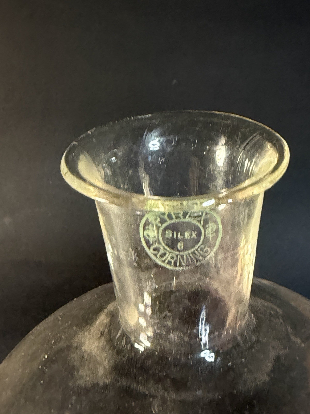 Pyrex Corning 6.5” Round Bottom Flask Silex 6
