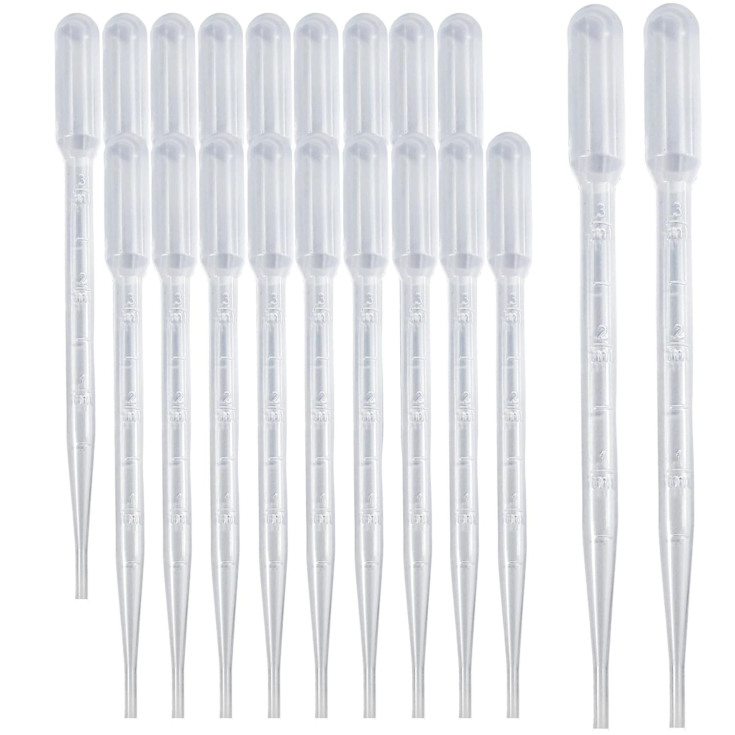 20 PCS 3ml Dropper Pipettes – Disposable Pipettes Dropper for Accurate Liquid Tr