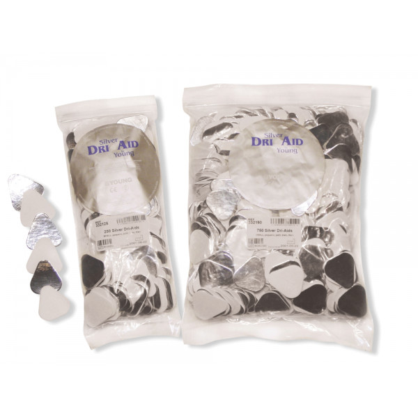 Silver Dri-Aid Large, Cotton Roll Substitute, 750/Pk