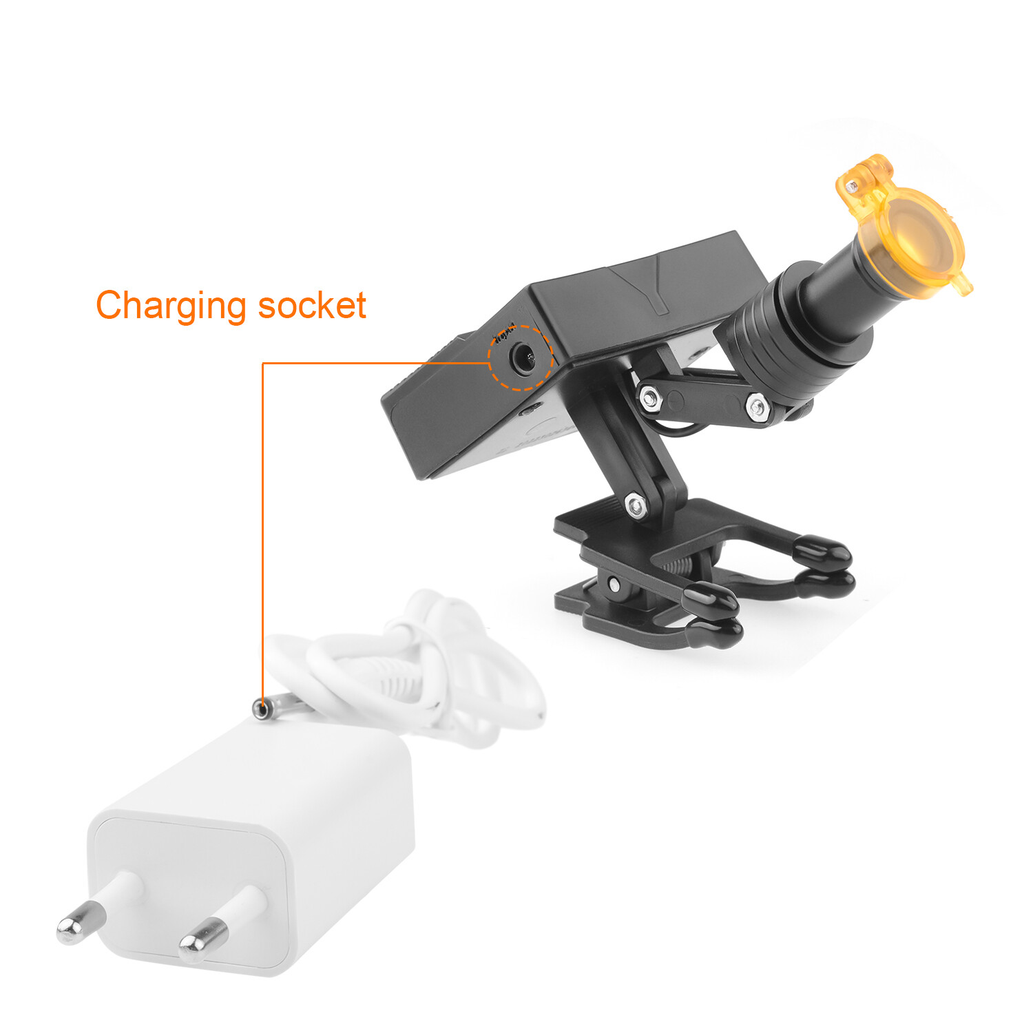 Dental 5W LED Wireless Headlight with Optical Filter for Loupe Magnifier HYG-TD1