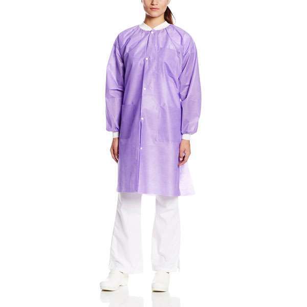 Extra-Safe Lab Coats – Purple 3X-Large 10/Pk. Knee-Length, Light-Weight