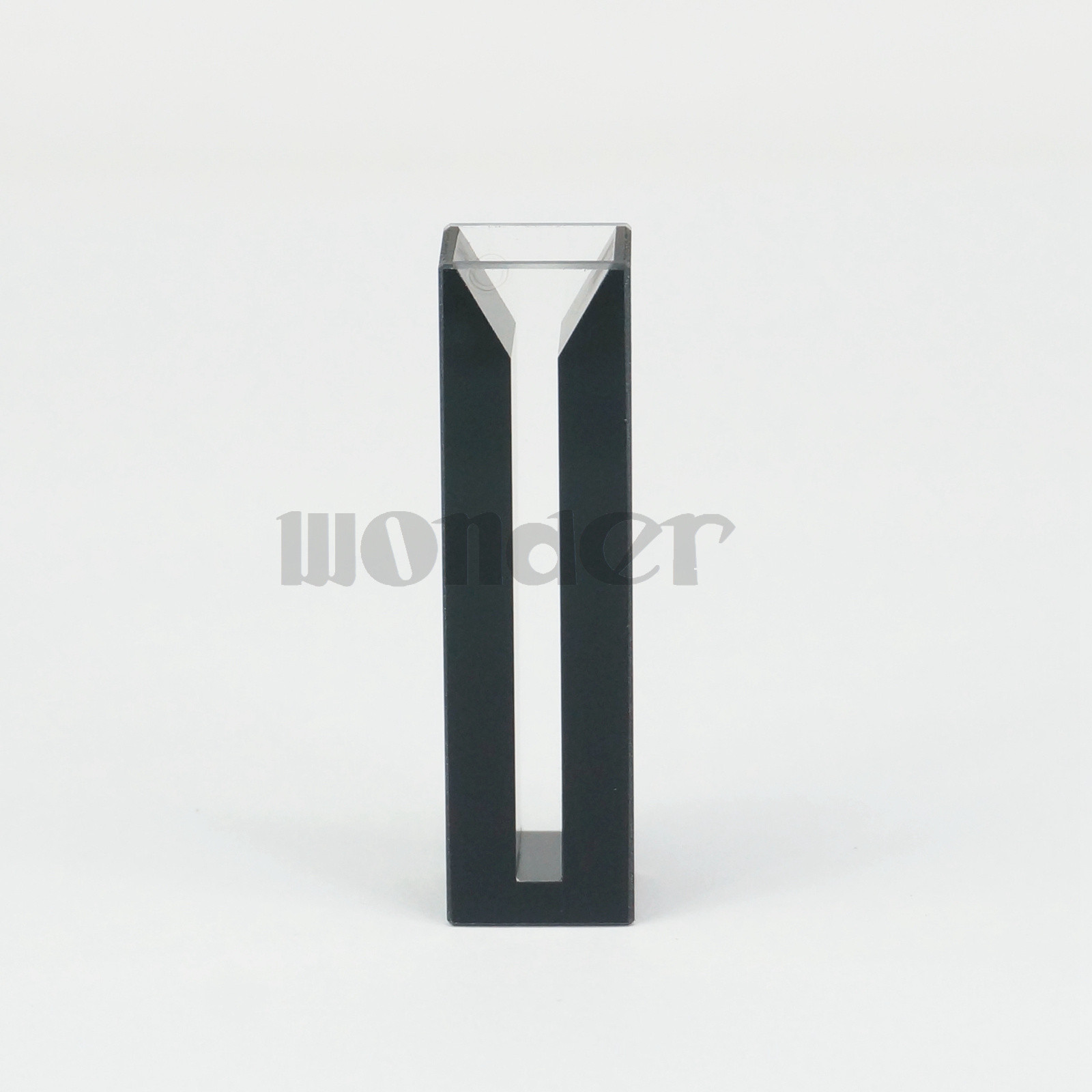 1050ul 10mm Path Length Micro JGS1 Quartz Cuvette Cell With Black Walls And Lid