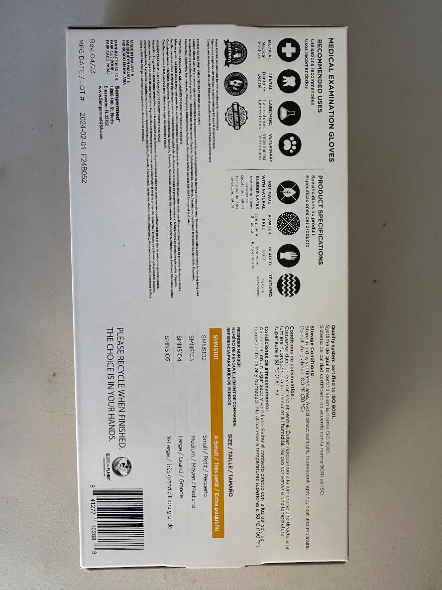 Brand New StarMed Select Nitrile Examination Gloves Box of 100 (Blue)