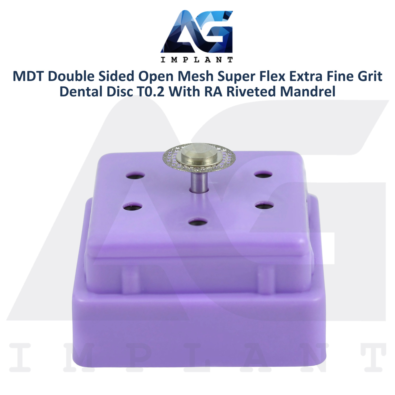 MDT Double Sided Open Mesh Super Flex Extra Fine Dental Diamond Coated Disc T0.2