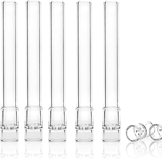 5 Pack Glass Tube Stem (110mm Straight), Steam Chemistry Drying Tube (Straight)