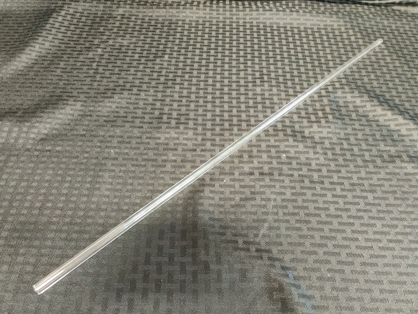 Replacement 10mm x 600mm UV-Transparent Fused Quartz Silica Tube Sleeve, 6mm ID