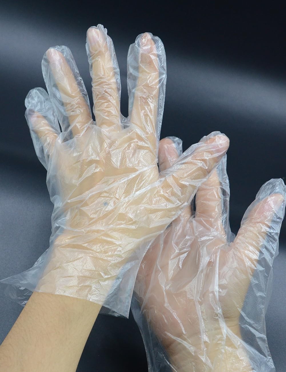 400 Count Disposable Plastic Gloves for Cooking Food Prep Food Service
