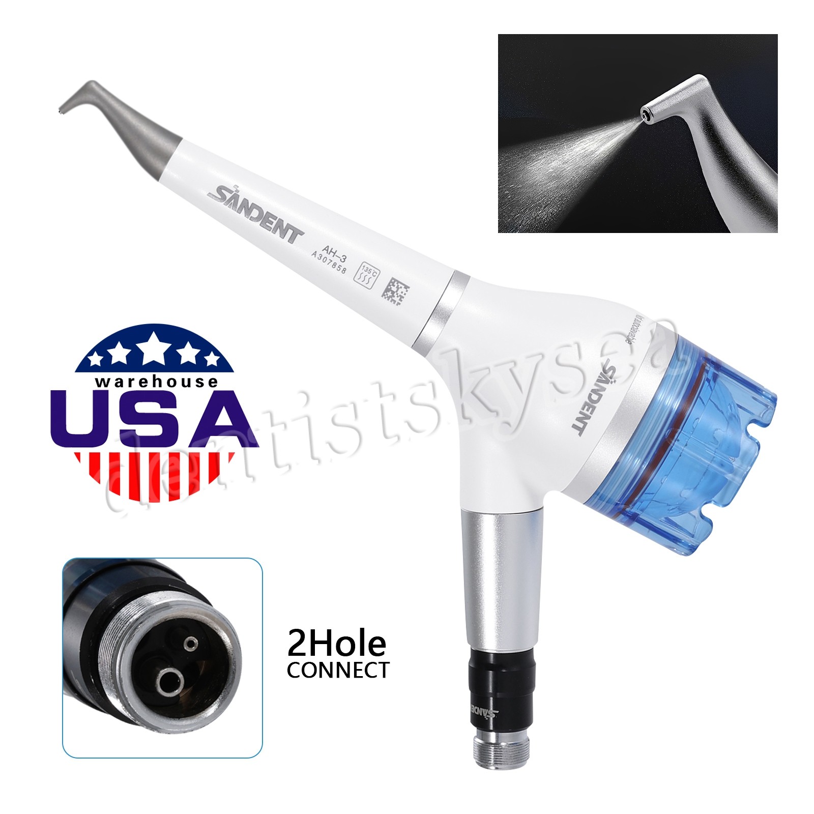 SANDENT Prophy Air Flow Prophy Handpiece Teeth Polishing 4Hole/2Hole