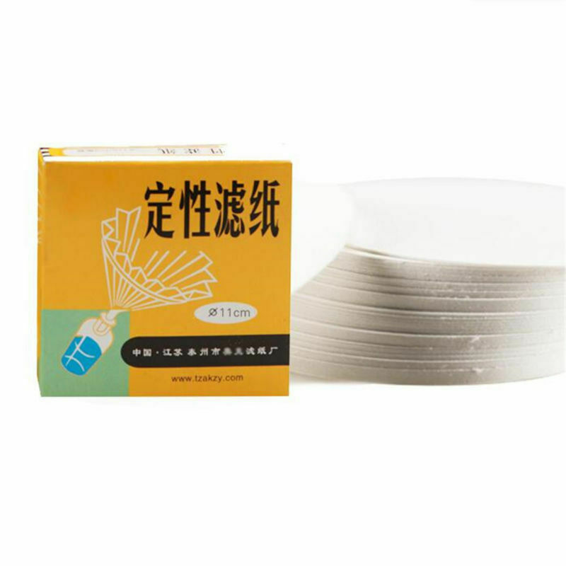 100pcs Qualitative Filter Paper Medium Speed For Laboratory Chemistry 7～12.5cm
