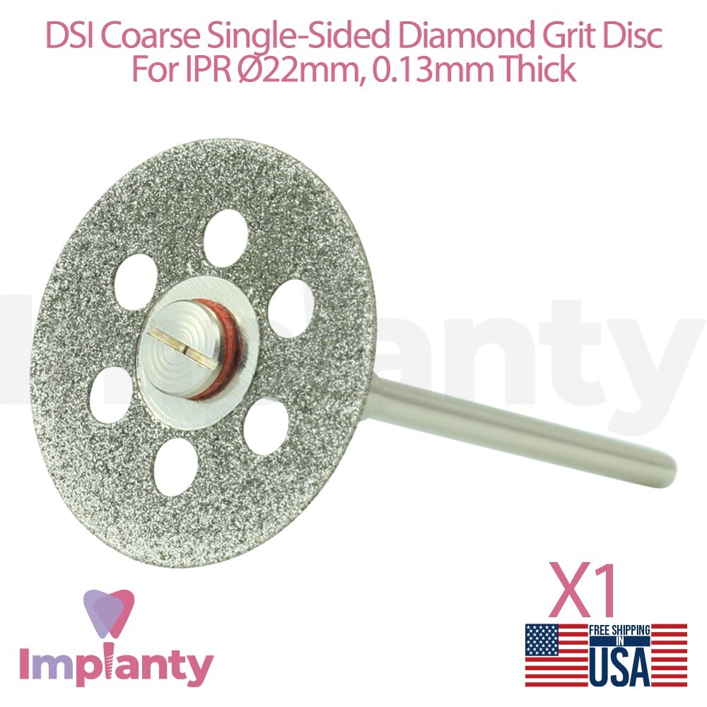 Dental Coarse Single Sided Diamond Coated Grit Separator IPR Flexible Disc Ø22mm