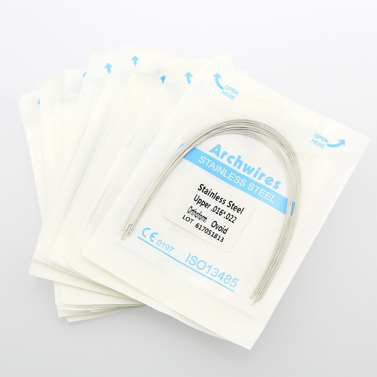 Dental Orthodontic Arch Wire Stainless Steel Rectangular alambre arco Ovoid
