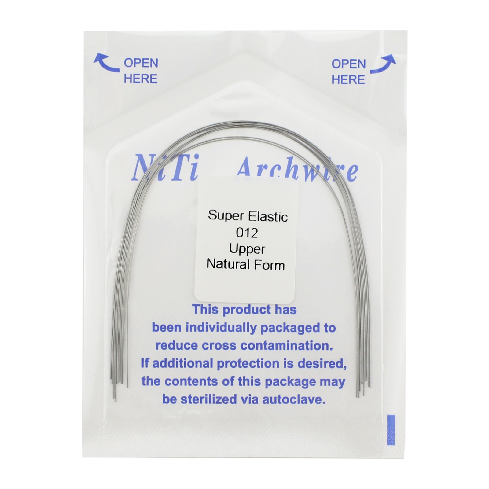 Arcos de Dental Ortodoncia Archwire Super Elastic Wire Natural Form Round 100PC