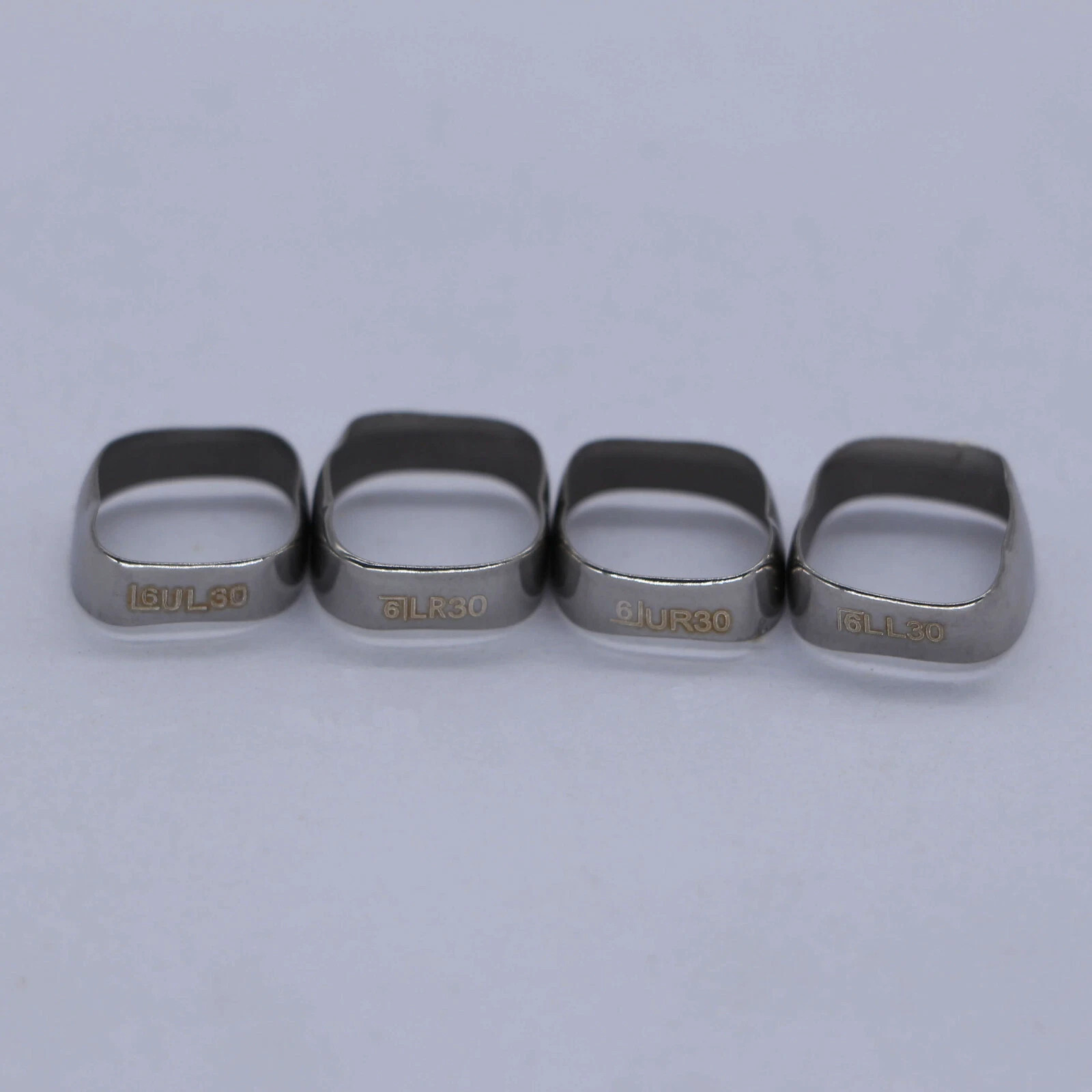 40Pcs Dental Plain Band Orthodontic Bands 1st Molar Steel Dental Bands Roth/MBT