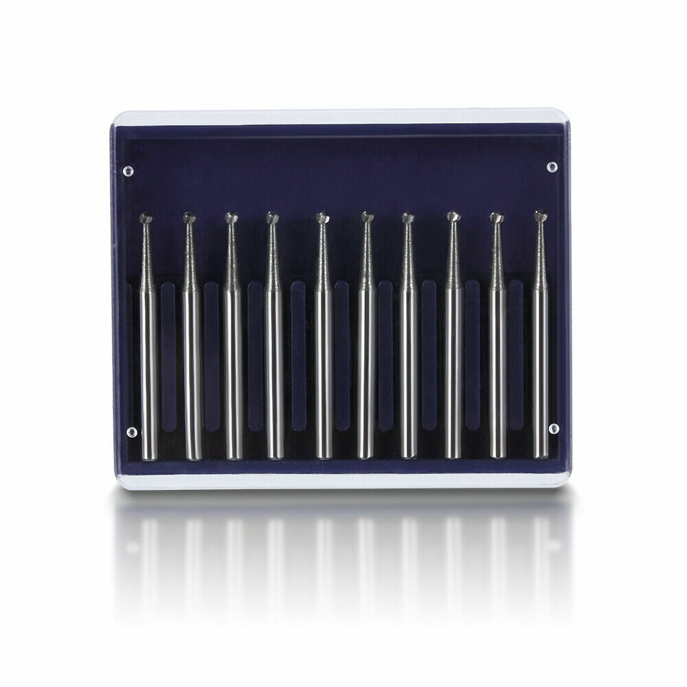 Kit Dental Surgical Tungsten Carbide Burs FG 1.6mm Bur 28/25mm For Handpiece
