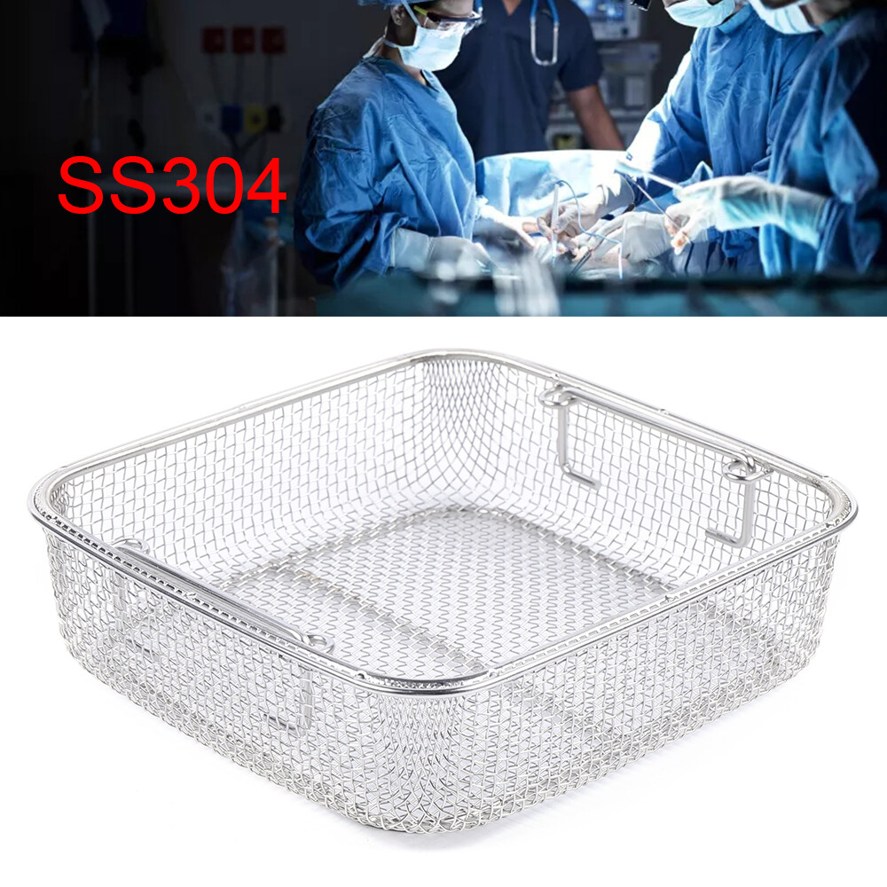 Kitchen Washing Basket Lab & Dental Medical Stainless Steel Sterilization Basket