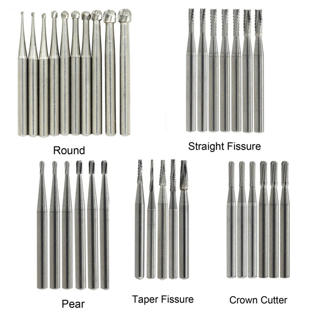 10-100Pcs Dental Tungsten Carbide FG Burs 19/21/25mm For High Speed Handpiece