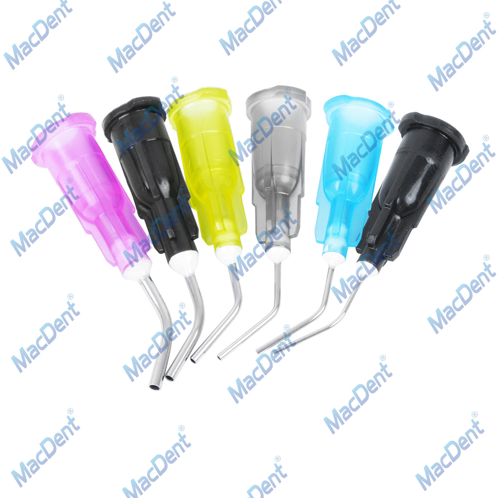 Dental Pre Bent Tips for Etch Gel Composite Flow Applicator (Choose Gauge & Qty)