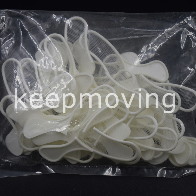 100 Pcs Dental Bite Registration Impression Triple Trays Sideless Posterior