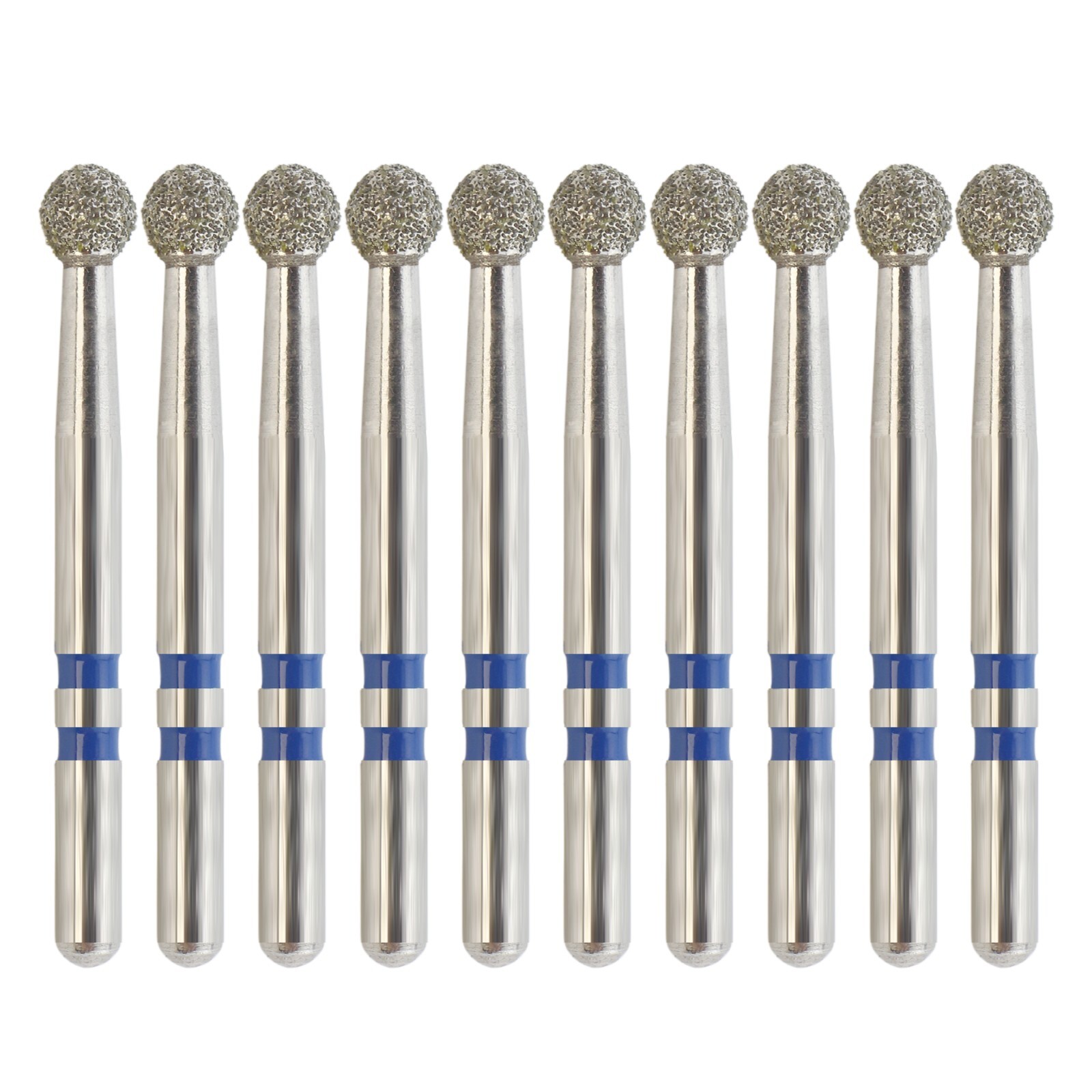 Zirconia Diamonds Friction Grip Burs Egg Football Ball Round End Taper Cylinder