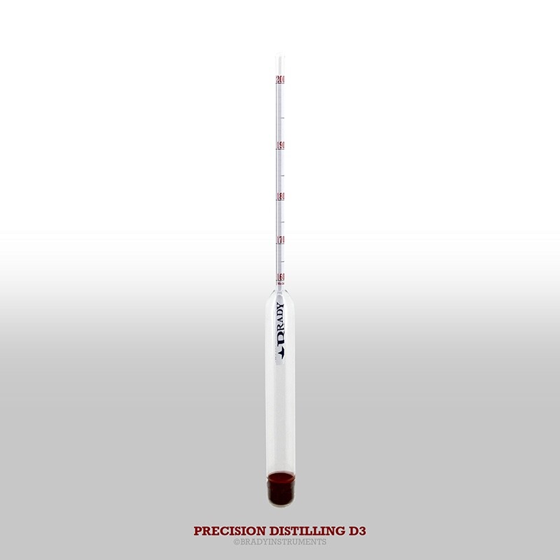 Professional Hydrometer System- Proof 0-200% Moonshine Distilled Spirits Ethanol