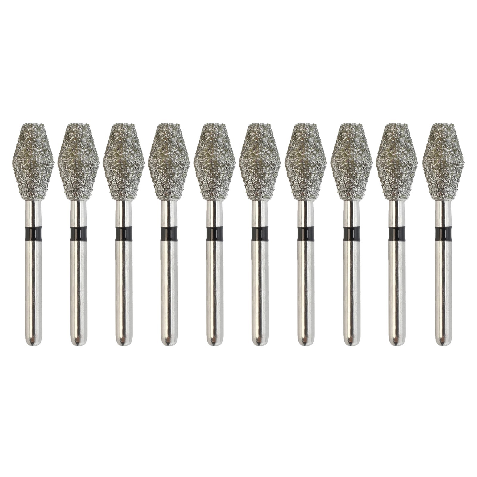 Dental Diamond Burs FG Egg Football Barrel Super Coarse Fine Grit High Speed Bur