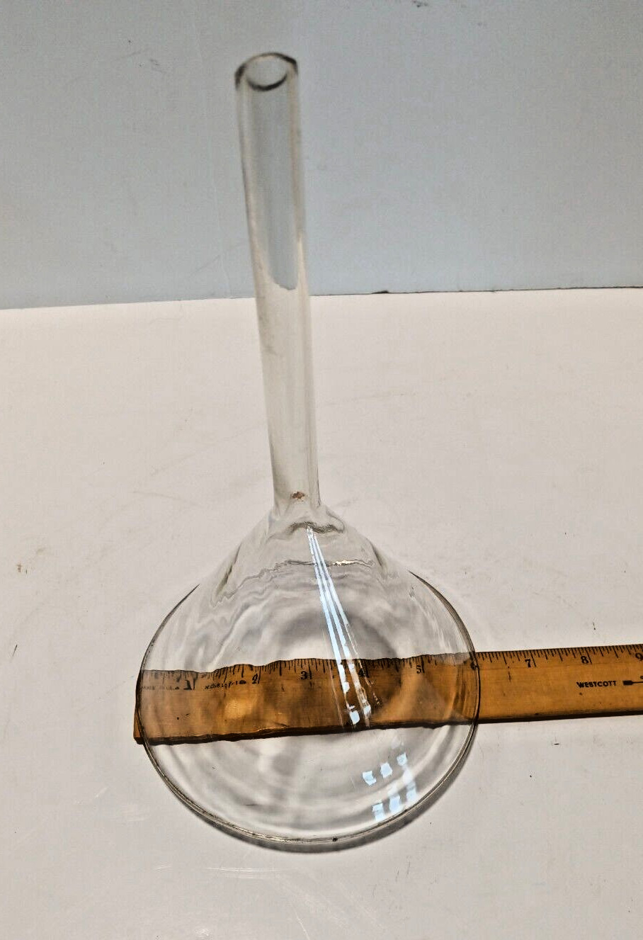Large Pharmacy Apothecary Science Lab Glass Funnel 6″ Wide 11″ Tall