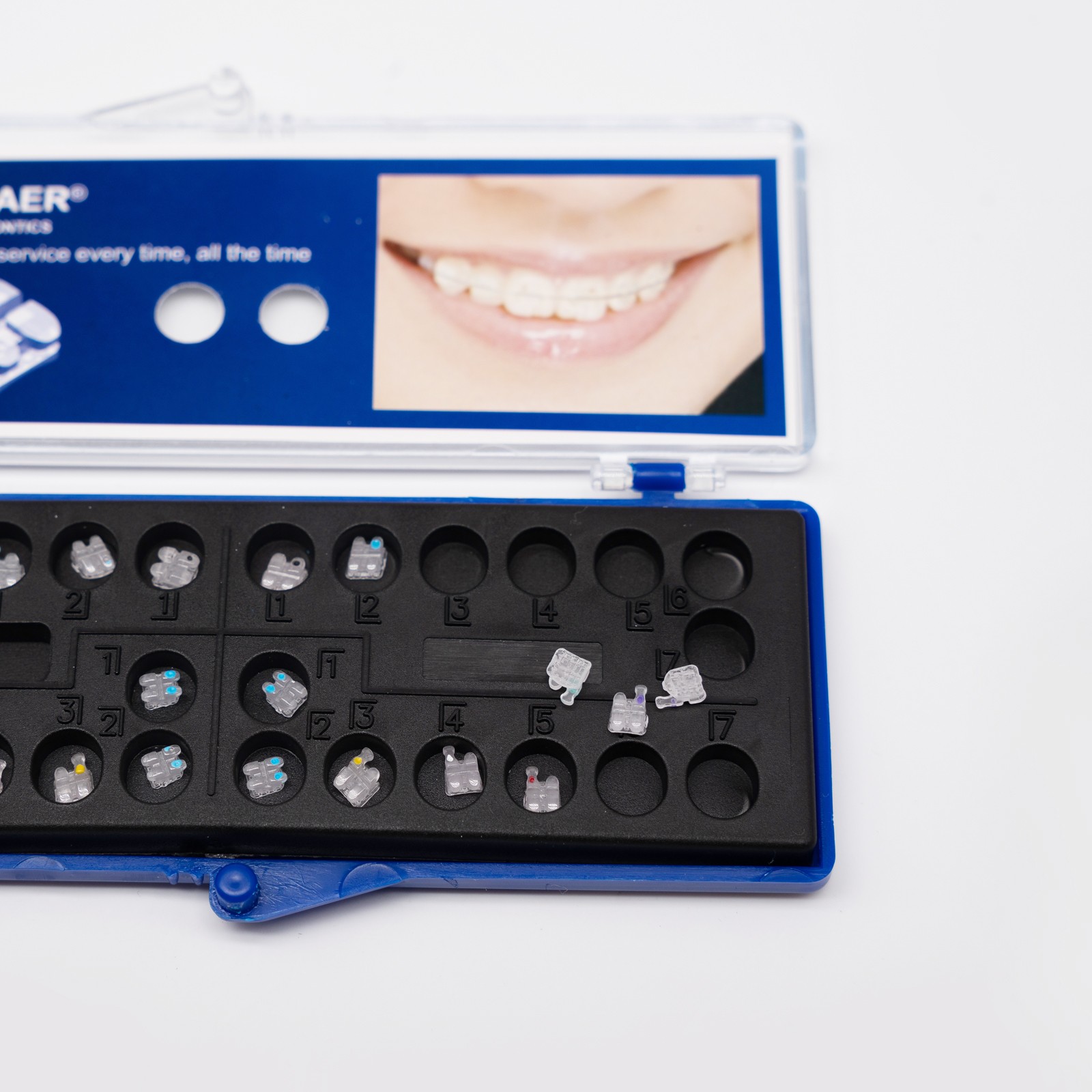 Dental Ceramic Brackets Orthodontic Mini Clear Braces MBT/ROTH 022 345 Hooks