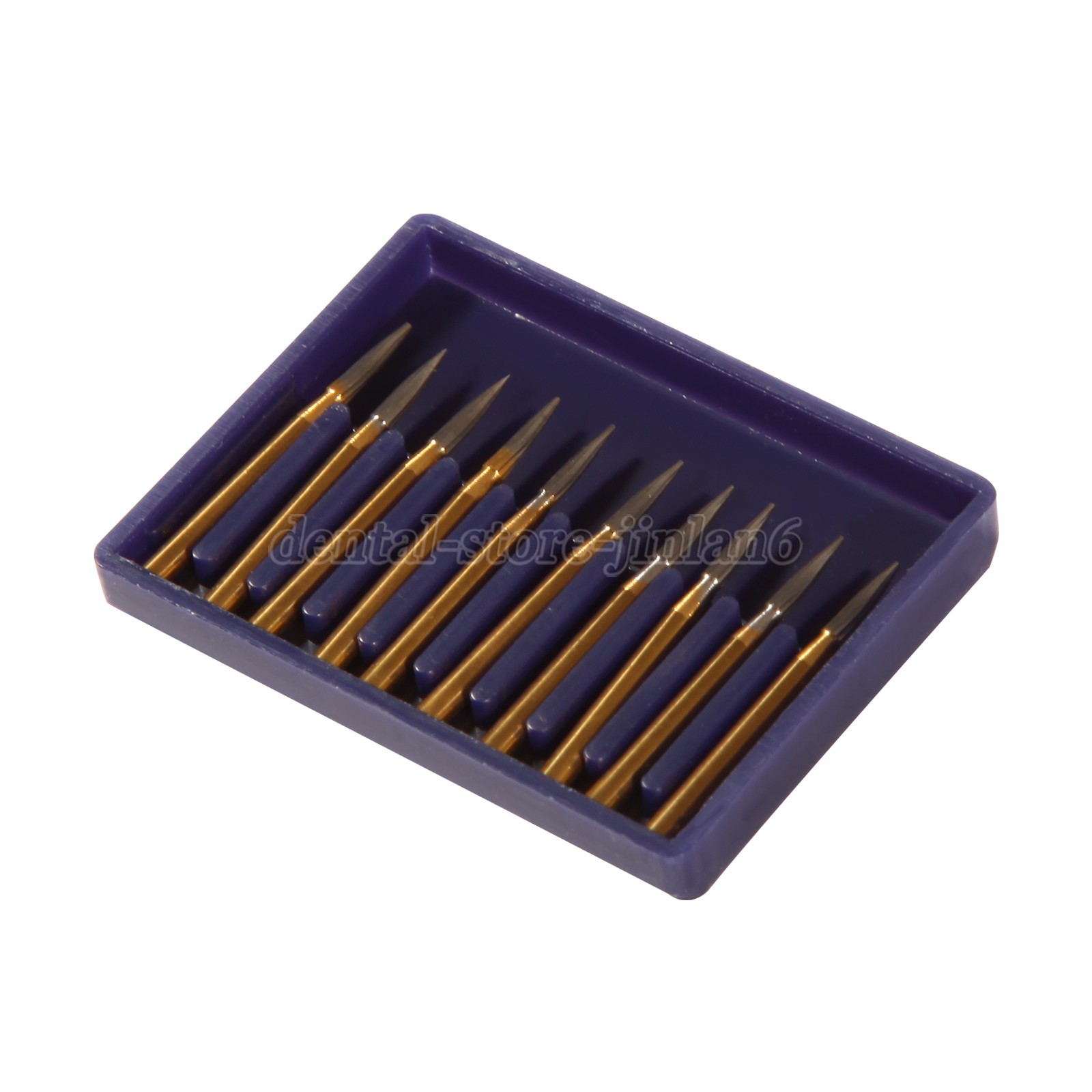 10 pcs Dental Tungsten Steel Carbide Burs FG 7902 for High Speed Handpiece