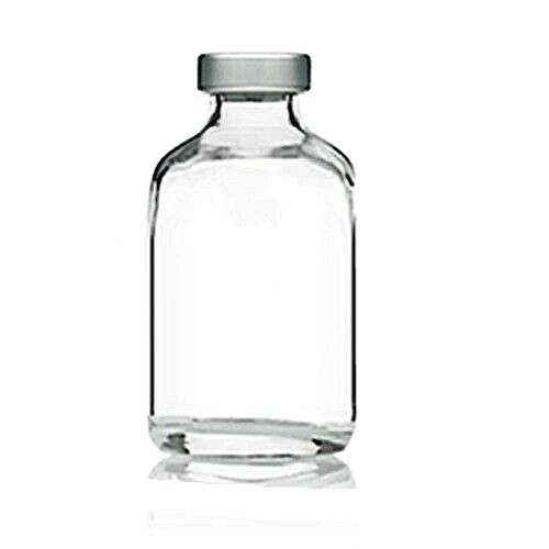ONE 30ml EMPTY sterile capped clear serum vial Bacteriostatic Bac Water Storage