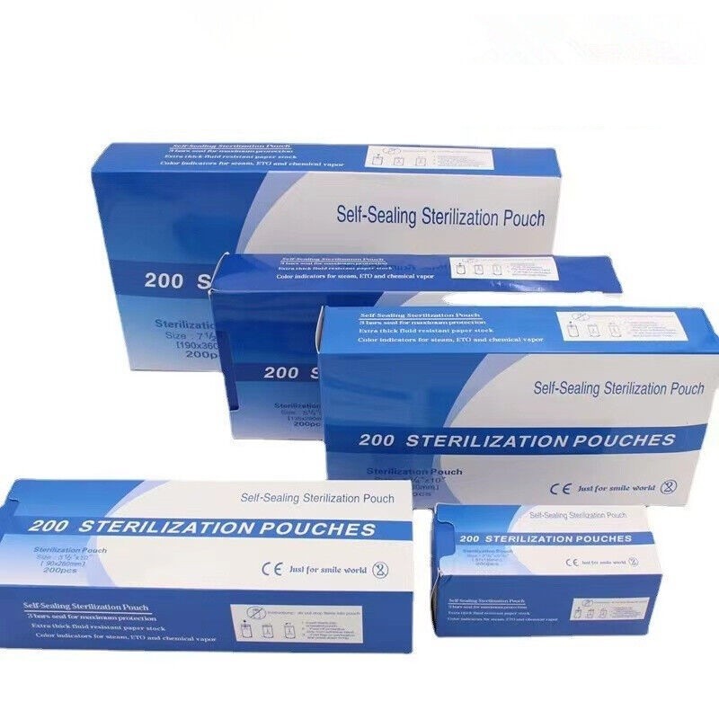 Self Sealing Sterilization Pouches Pouch Disposable Autoclave Dental Sterile Bag