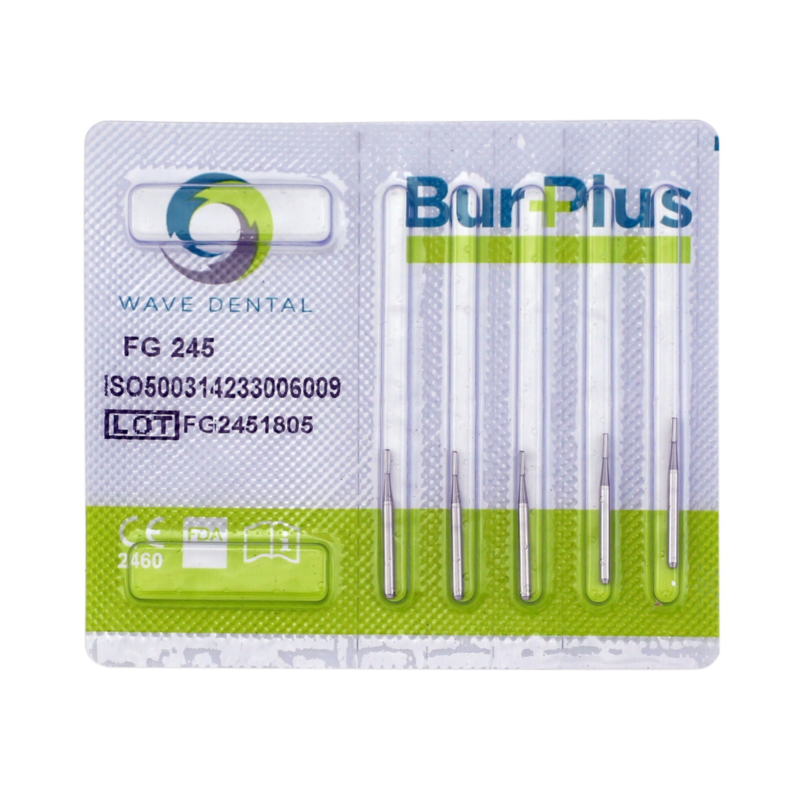 WAVE Dental Carbide Burs Friction Grip FG 245 1558 Amalgam Prep Domed Fissure