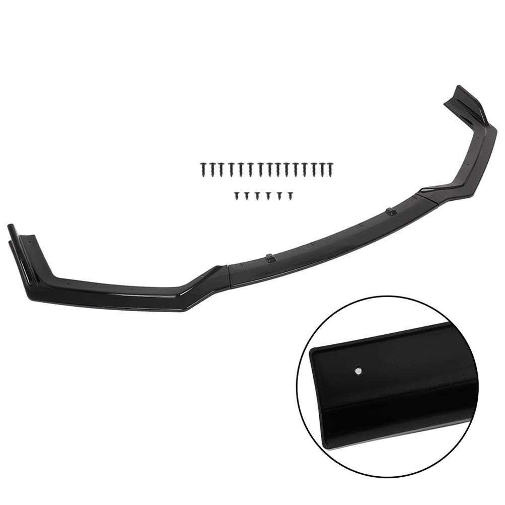 3PCS Front Lip Splitter Bumper ABS Replacement for 2018-2020 Infiniti Q50 Sport