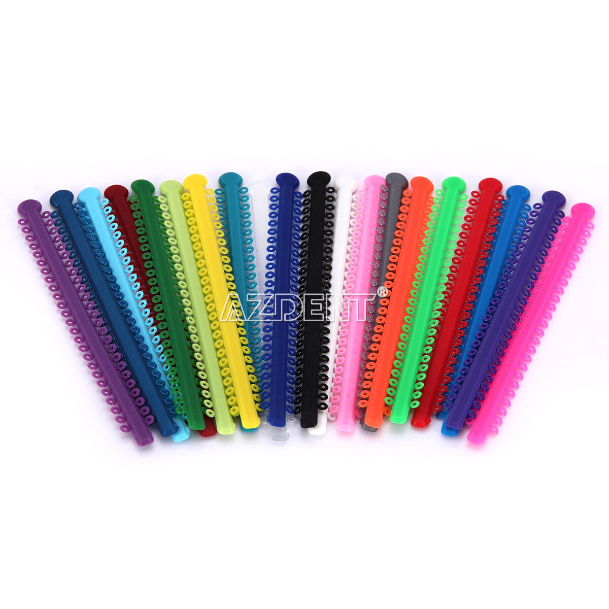 1000pcs AZDENT Dental Orthodontic Elastic Ligature Ties Bands for Brackets Brace