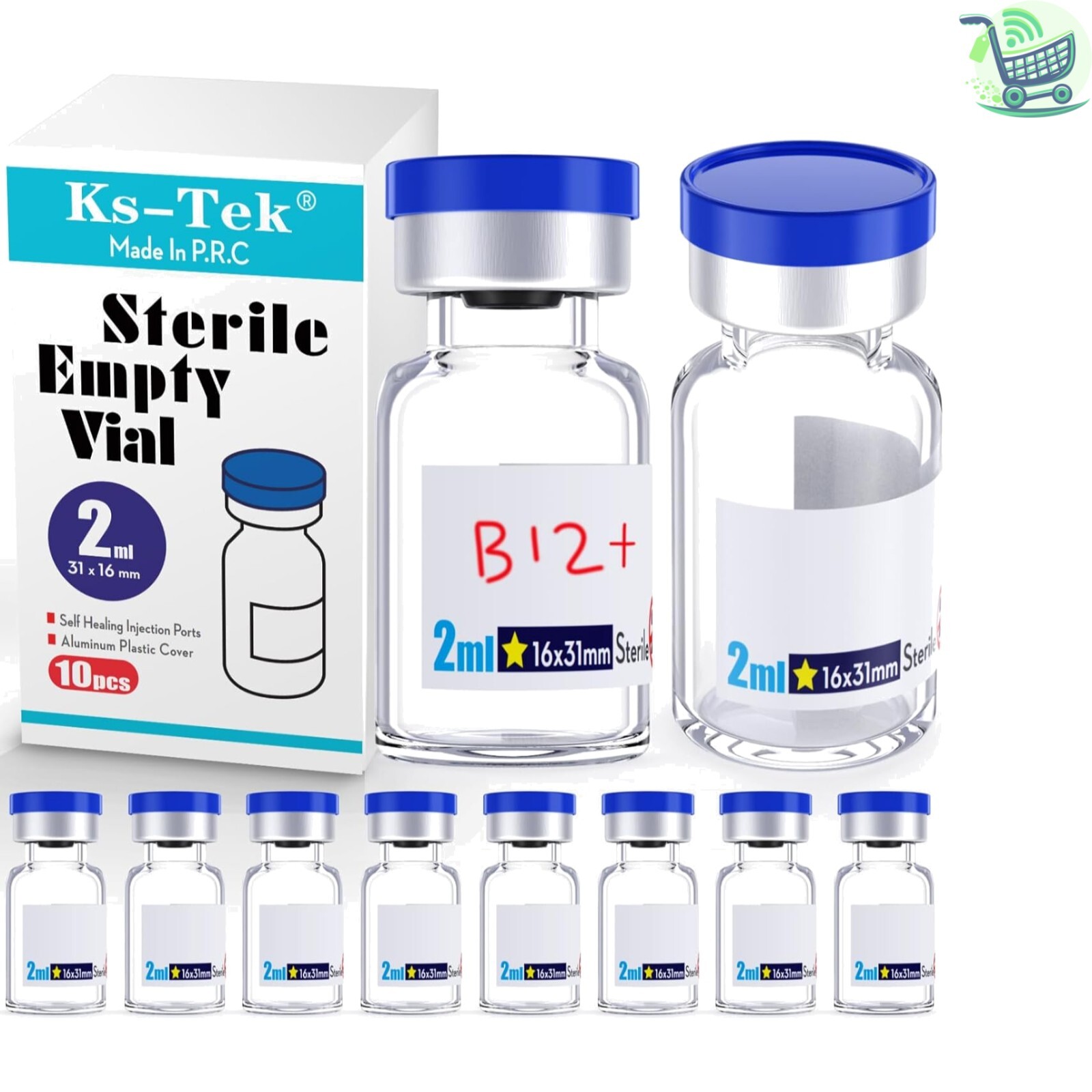 Compact 2ml Sterile Vials with Aluminum Cap – Ideal for Single Dose Applications