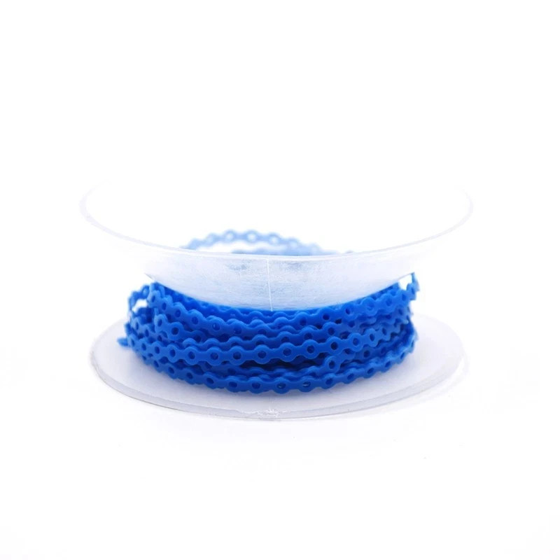 44 Colors Dental Orthodontic Elastic Long/Short/Close Power Chains+Ligature Ties