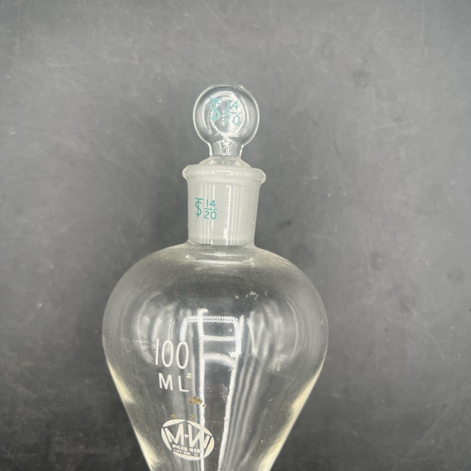 Erlenmeyer Flask 1000ml Pyrex & Pear Separatory Funnel 100ml Set Vintage