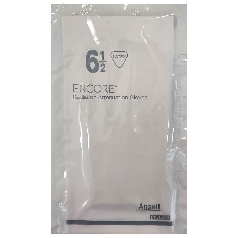 *5-Pairs* Ansell Encore Radiation Attenuation PF Gloves Size-6.5 Latex 20873065