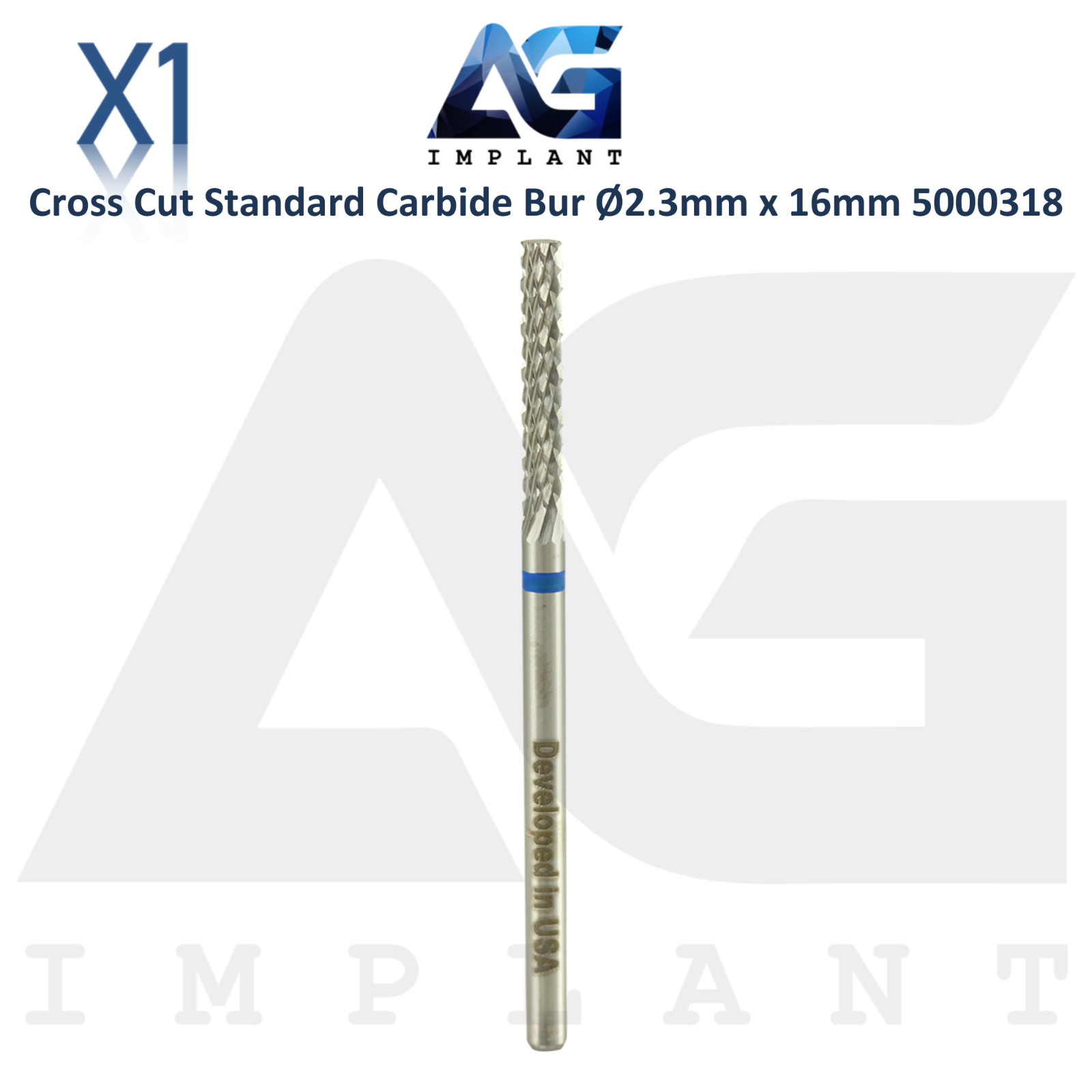 Dental Wilson Cross Cut Barrel Standard Bur Ø2.3x16mm Tungsten Carbide 5000318